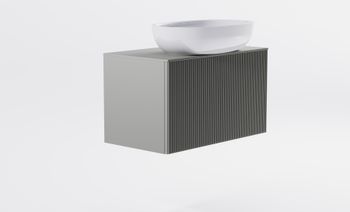 Товар: Тумба М-40 Slim 70см 1ящ NCS S 3502-Y мат./волна, раковина Атрия бел гл, столешница Solid в цвете 4631177715921 - фото 2 Тумба М-40 Slim 70см 1ящ NCS S 3502-Y мат./волна, раковина Атрия бел гл, столешница Solid в цвете 4631177715921 — фото 2, Тумбы с раковиной