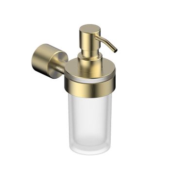 Диспенсер с держателем ABBER Osten 316 AA185A9BG золото брашированное — фото 1, Диспенсеры для жидкого мыла