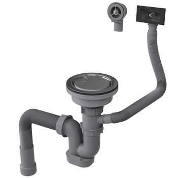 Кухонная мойка Reflexion Iseo RX2265BL оружейная сталь — фото 419, Кухонные мойки