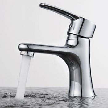 Смеситель для раковины D&K Rhein DA1362141, хром — фото 1, Смесители для раковины