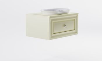 Тумба Шарм 70см 1ящ RAL1013 мат., раковина Шарм бел гл, столешница Solid в цвете 4631177714979 — фото 4, Тумбы с раковиной