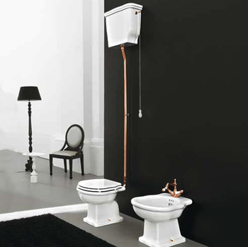 Механизм смыва для высокого бачка Artceram HERMITAGE цвет бронза HEA006 72 — фото 1, Кнопки смыва