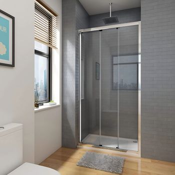 Душевая дверь Veconi Vianno VN-28, 900x1950, Хром, стекло прозрачное VN28-90-01-C8 — фото 1, Душевые двери в нишу