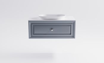 Товар: Тумба Шарм 100см 1ящ цв NCS S 3005-R80B мат. с раковиной Шарм бел гл. и столешницей Solid бел гл. 4631177713699 - фото 2 Тумба Шарм 100см 1ящ цв NCS S 3005-R80B мат. с раковиной Шарм бел гл. и столешницей Solid бел гл. 4631177713699 — фото 2, Тумбы с раковиной