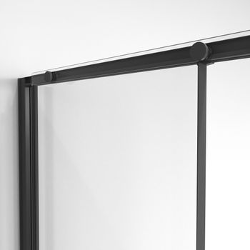 Товар: Дверь в нишу Niagara Nova NG-84-10AB (100х195) черный матовый,стекло прозрачное,дверь раздвижная,1 место - фото 7 Дверь в нишу Niagara Nova NG-84-10AB (100х195) черный матовый,стекло прозрачное,дверь раздвижная,1 место — фото 7, Душевые двери в нишу