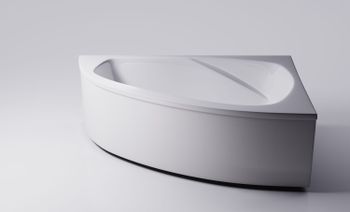 Ванна ТИОРА пустая, литой мрамор, правая 1545х1050 01010028 — фото 3, Ванны