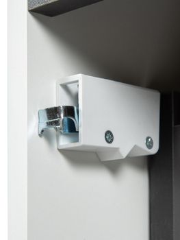 BOND Cube T55605 Тумба со столешницей подвесная белая матовая без раковины — фото 9, Тумбы под раковину