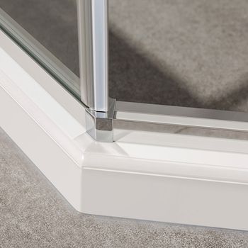 Товар: Душевой уголок Slim-U VSP-2SU900CL, 900*900, хром, стекло прозрачное - фото 2 Душевой уголок Slim-U VSP-2SU900CL, 900*900, хром, стекло прозрачное — фото 2, Душевые уголки