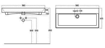 Мебель для ванной Aquanet Nova Lite 100 белый глянец 00274177 — фото 11, Комплекты мебели для ванной