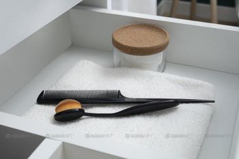 Мебель для ванной Aquanet Беркли 60 белый/дуб рошелье (зеркало дуб рошелье) 00258906 — фото 17, Комплекты мебели для ванной