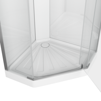 Кабина CHIKA901T душевая без крыши Ceruttispa (90x90x215-225) — фото 3, Душевые кабины