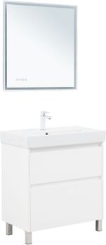 Тумба с раковиной Aquanet Nova Lite 2.0 75 напольная цв. белый глянец 00348195 — фото 7, Тумбы с раковиной