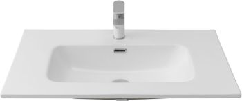 Раковина Aquanet Flat 80 белая матовая 00330431 — фото 1, Раковины