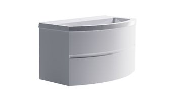 Нижний шкаф Венеция2.0 80 с 2 ящиками белый матовый + Раковина "Венеция 80" 03100004+04010022 — фото 3, Тумбы с раковиной