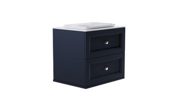 Товар: Тумба Классик 70 с 2ящ RAL7024 мат. с раковиной Ретро бел гл. и столешницей Solid бел гл. 4631177714269 - фото 4 Тумба Классик 70 с 2ящ RAL7024 мат. с раковиной Ретро бел гл. и столешницей Solid бел гл. 4631177714269 — фото 4, Тумбы с раковиной