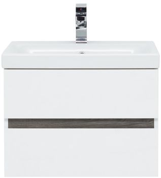 Мебель для ванной Aquanet Беркли 60 белый/дуб рошелье (зеркало дуб рошелье) 00258906 — фото 25, Комплекты мебели для ванной