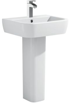 Пьедестал для раковины Allen Brau Infinity 4.21008.20 белый глянец — фото 1, Комплектующие