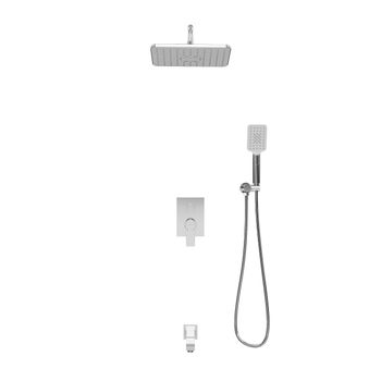 Душевая система скрытого монтажа Grossman Classic 501.K35.04.100 хром глянцевый,1 место — фото 2, Душевые системы