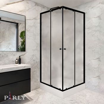 Уголок ZFQ911B душевой PARLY с поддоном — фото 1, Душевые уголки