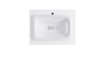 Тумба Классик 70см 2ящ белый мат., раковина Ретро бел глянц, столешница Solid белый мат. 4631177715716 — фото 6, Тумбы с раковиной