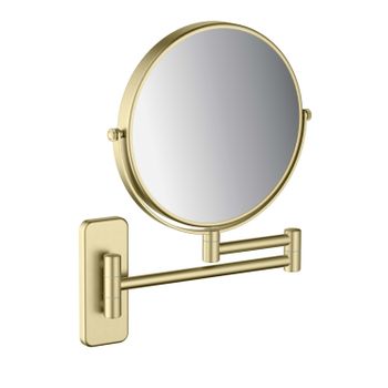 AQ4911BG зеркало косметическое настенное 5х, шлиф. золото — фото 1, Косметические зеркала