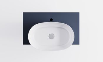 Тумба М-40 Slim 80см 1ящ RAL7024 мат./волна, раковина Атрия бел гл, столешница Solid в цвете 4631177716003 — фото 3, Тумбы с раковиной