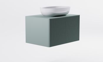 Товар: Тумба М-40 70см 1ящ NCS S 3005-b80g мат./волна, раковина Атрия бел гл, столешница Solid в цвете 4631177714719 - фото 4 Тумба М-40 70см 1ящ NCS S 3005-b80g мат./волна, раковина Атрия бел гл, столешница Solid в цвете 4631177714719 — фото 4, Тумбы с раковиной