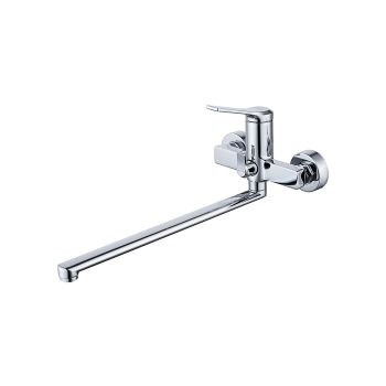 Смеситель для ванны с длинным изливом IDDIS Parker глянцевый хром (PARSB02i10WA) — фото 1, Смеситель для ванны