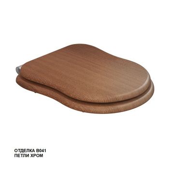 сиденье для унитаза 3813 с механизмом плавного закрывания, хром KFm-BC-B041 — фото 1, Сиденья для унитаза