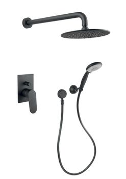 Душевая система Fiore KEVON BLACK MATT 81NN7557, черный — фото 1, Душевые системы