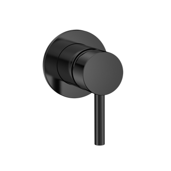 AQM8804MB Встраиваемый смеситель в комплекте с внутр. частью, черный матовый — фото 1, Смесители