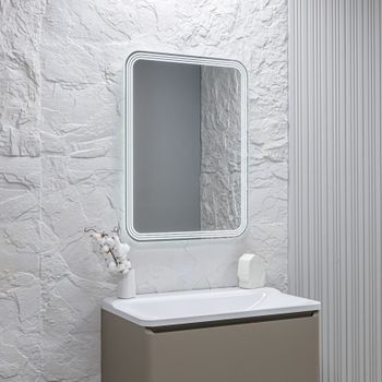 AQM9107 600x800 Зеркало с подсветкой, универсальный монтаж — фото 3, Зеркала в ванную комнату