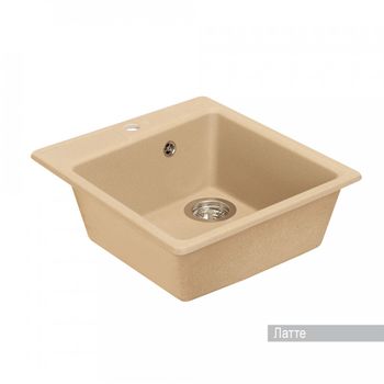 Товар: Мойка для кухни Парма 510x470x175 мм, квадратная, латте 1A713032PM260 - фото 2 Мойка для кухни Парма 510x470x175 мм, квадратная, латте 1A713032PM260 — фото 2, Кухонные мойки