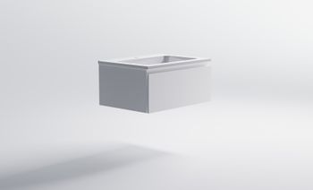 Товар: Нижний шкаф Альфа 70 с 1 ящиком белый матовый + Раковина "Альфа 70" 03060003+04010006 - фото 4 Нижний шкаф Альфа 70 с 1 ящиком белый матовый + Раковина "Альфа 70" 03060003+04010006 — фото 4, Тумбы с раковиной