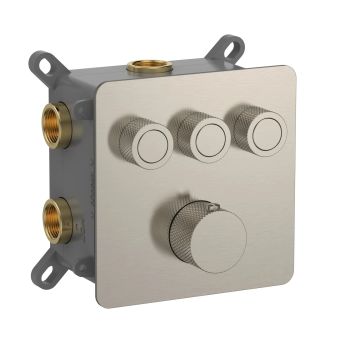 Смеситель с термостатом встраиваемый на 3 потребителя комплект с монтажной частью AQM8812BN — фото 1, Смесители