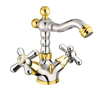 Смеситель для биде Fiore MARGOT 26CO0635, хром/золото — фото 1, Смесители для биде