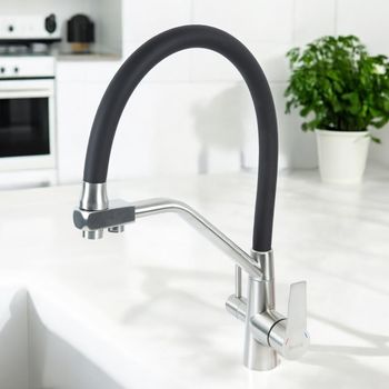 BOND Smart B64-0400 Смеситель для кухни с гибким изливом и подключением к фильтру — фото 19, Смесители для кухни