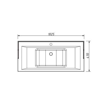 раковина 1000x460x220 Y-100В — фото 1, Раковины