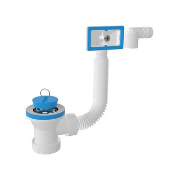 Выпуск для сифона 70мм Nova NV7004, c переливом — фото 1, Сифоны