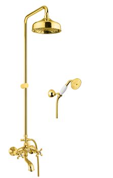 Душевая система Fiore MARGOT SKY (SWAROVSKI®) 01OO0615, золото — фото 1, Душевые системы