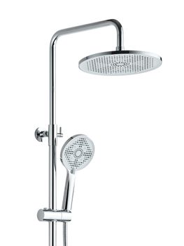 BOND B08-9100 Душевая система с тропическим душем и смесителем с изливом — фото 13, Душевые системы