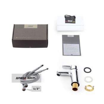 Смеситель для раковины D&K Rhein DA1392101, хром — фото 2, Смесители для раковины