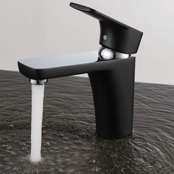 Смеситель для раковины D&K Berlin DA1432115, черный — фото 1, Смесители для раковины