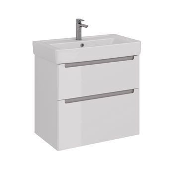 Товар: Тумба Lemark BUNO 80 см под 1 раковину, подвесная/напольная, 2 ящика, цвет планки: Серый, цвет корпу LM04B80T - фото 6 Тумба Lemark BUNO 80 см под 1 раковину, подвесная/напольная, 2 ящика, цвет планки: Серый, цвет корпу LM04B80T — фото 6, Тумбы под раковину