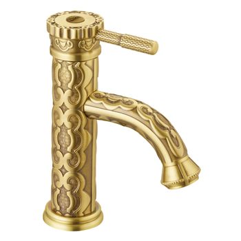 Jasmine Смеситель для раковины, монолит.излив 68мм, р/ОД, бронза, LM, LM6606B — фото 1, Смесители для раковины