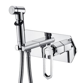 PRIZMA Смеситель для биде, гигиен.душ встраеваемый, р/ОД, хром, LM, LM3919C — фото 1, Смесители для биде