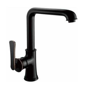 Смеситель для кухни Haiba HB70181-7, черный — фото 1, Смесители для кухни