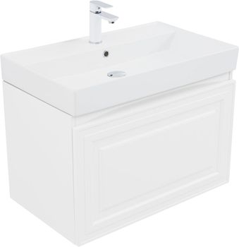 Товар: Тумба с раковиной Aquanet Агата 75 1 ящ. цв. белый сатин 00348186 - фото 6 Тумба с раковиной Aquanet Агата 75 1 ящ. цв. белый сатин 00348186 — фото 6, Тумбы с раковиной