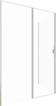 Душевой уголок Allen Brau Priority 140x80 3.31035.BA + 3.31041.BA серебро браш 3.31035.BA + 3.31041.BA — фото 1, Душевые кабины и ограждения