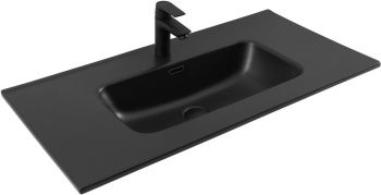 Раковина Aquanet Flat 90 черная матовая 00329256 — фото 6, Раковины